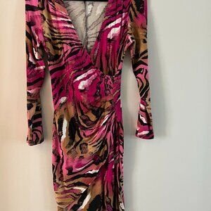 Cache Vintage Black and Pink Zebra Print size M